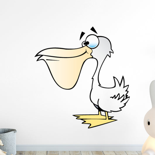 Cartoon Pelican Wall Decal
