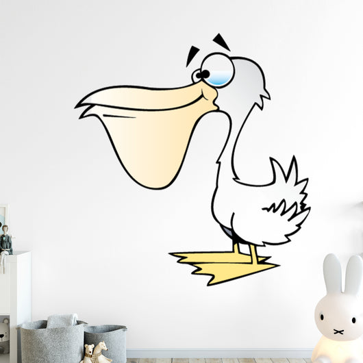 Cartoon Pelican Wall Decal