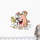 Cartoon Pig Water Wall Decal