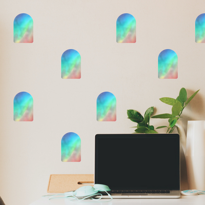 Boho Rainbow Arch Nursery Wall Decals — Peel and Stick Sticker Set