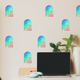 Psych Arch Wallpaper Sticker Set