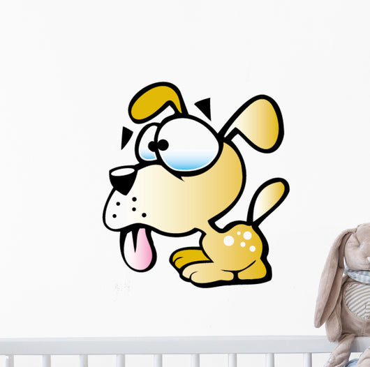 Cartoon Puppy Wall Decal