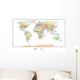Political World Map Wall Mural