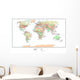 Political World Map Wall Mural