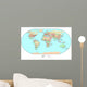 Political World Map Wall Mural