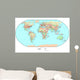 Political World Map Wall Mural