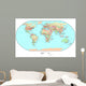 Political World Map Wall Mural