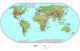 Educational Terrain World Map Wall Decal