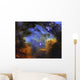 Colorful Pelican Nebula Constellation Wall Decal