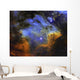 Colorful Pelican Nebula Constellation Wall Decal