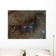 Blue Oval Reflection Nebula Wall Decal