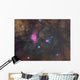 Lagoon Nebula and Trifid Distant Wall Decal
