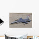 Us Air Force F-16c Top Left Wall Decal