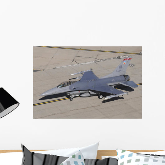 Us Air Force F-16c Top Left Wall Decal