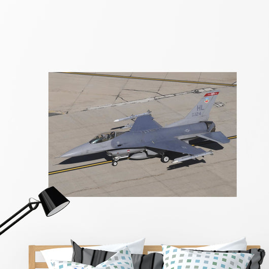 Us Air Force F-16c Top Left Wall Decal