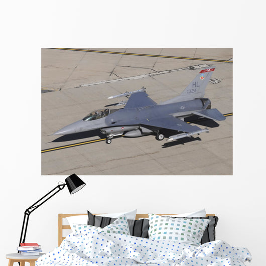 Us Air Force F-16c Top Left Wall Decal