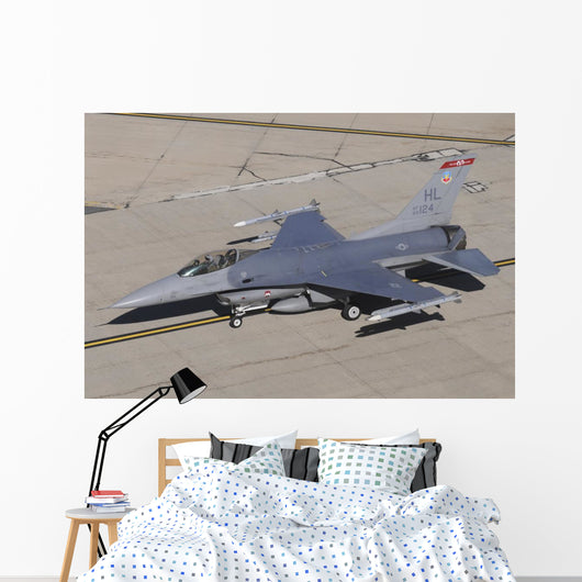 Us Air Force F-16c Top Left Wall Decal