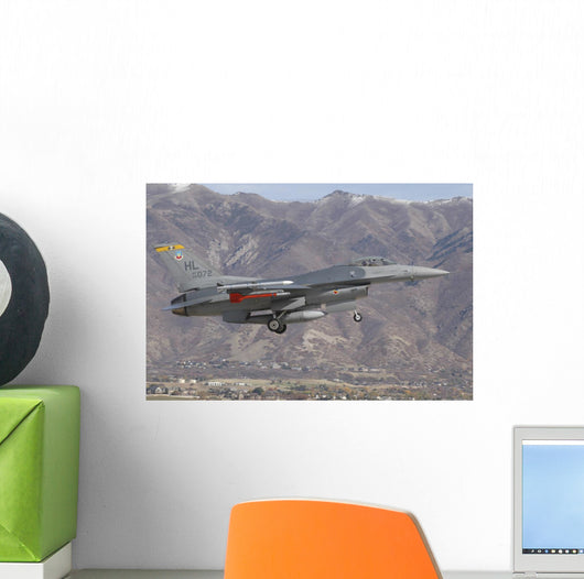 Us Air Force F-16c Mountains Wall Decal