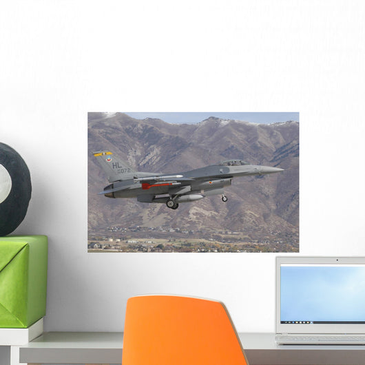Us Air Force F-16c Mountains Wall Decal