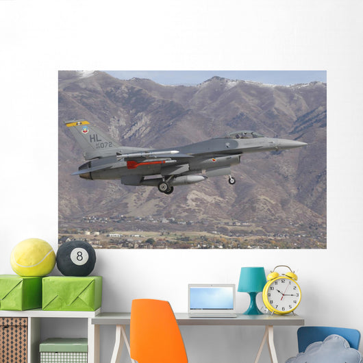 Us Air Force F-16c Mountains Wall Decal