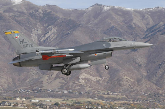 Us Air Force F-16c Mountains Wall Decal