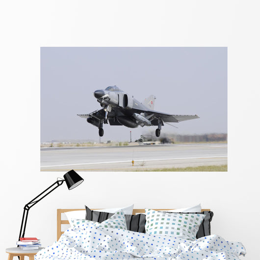 Turkish Air Force F-4e Taking Off Wall Decal