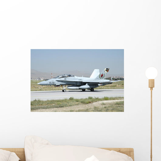 Spanish Air Force Ef-18m Grounded Wall Decal