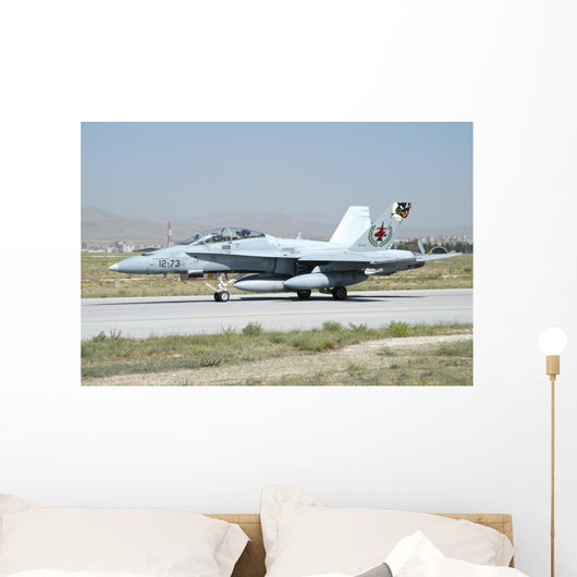 Spanish Air Force Ef-18m Grounded Wall Decal