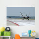 Us Air Force F-22a on Tarmac Wall Decal