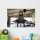 Us Air Force F-22a in Hangar Wall Decal
