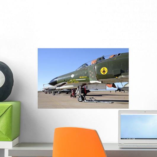 Us Air Force Qf-4 Line-up Wall Decal
