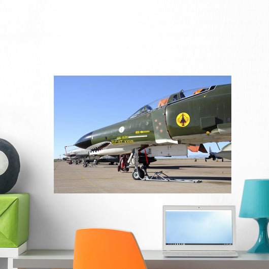 Us Air Force Qf-4 Line-up Wall Decal