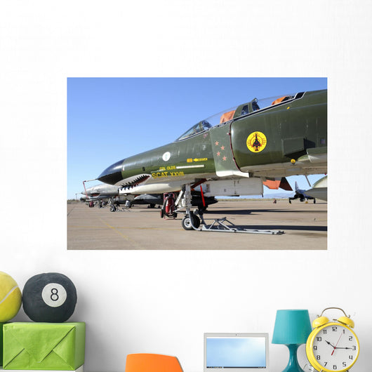 Us Air Force Qf-4 Line-up Wall Decal