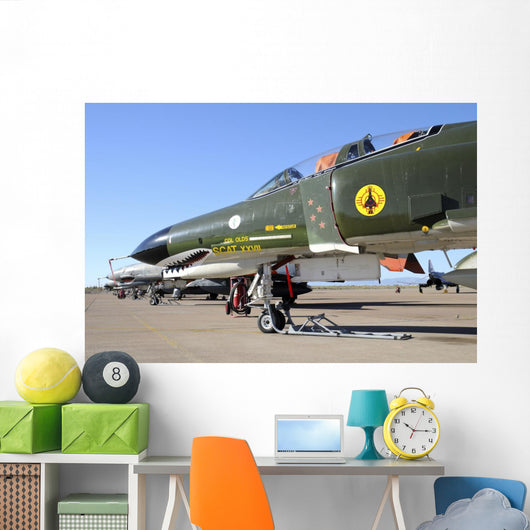 Us Air Force Qf-4 Line-up Wall Decal