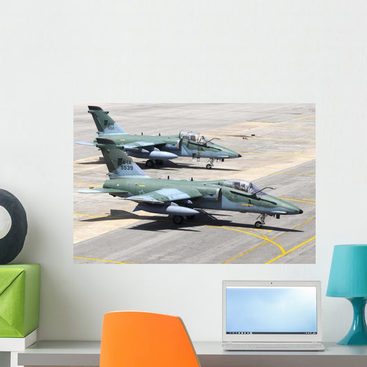 Brazilian Air Force A-1a Grounded Pair Wall Decal
