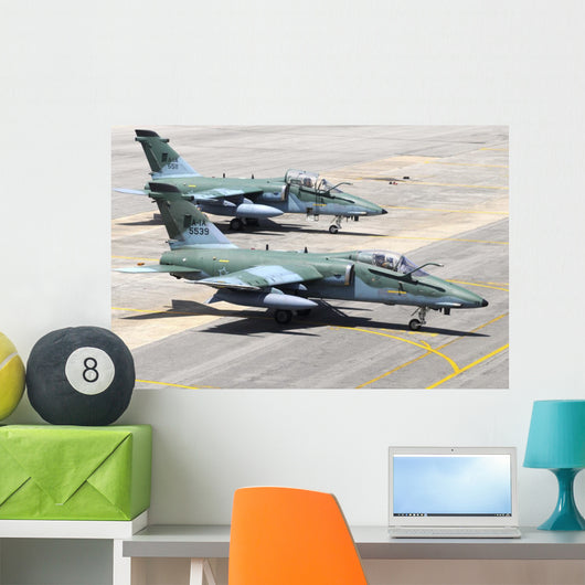 Brazilian Air Force A-1a Grounded Pair Wall Decal