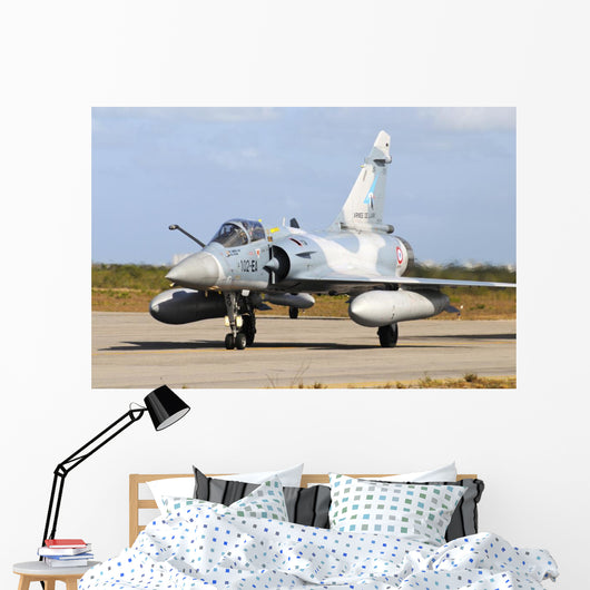 French Air Force Mirage on Tarmac Wall Decal