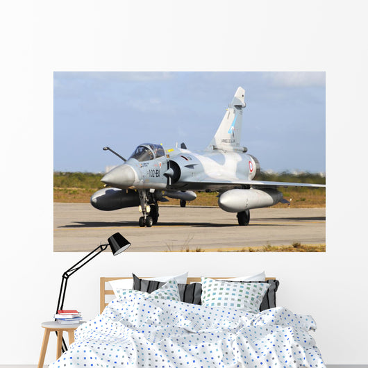 French Air Force Mirage on Tarmac Wall Decal