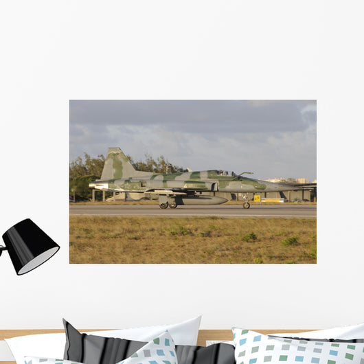 Brazilian Air Force F-5em Readying for Take-off Wall Decal