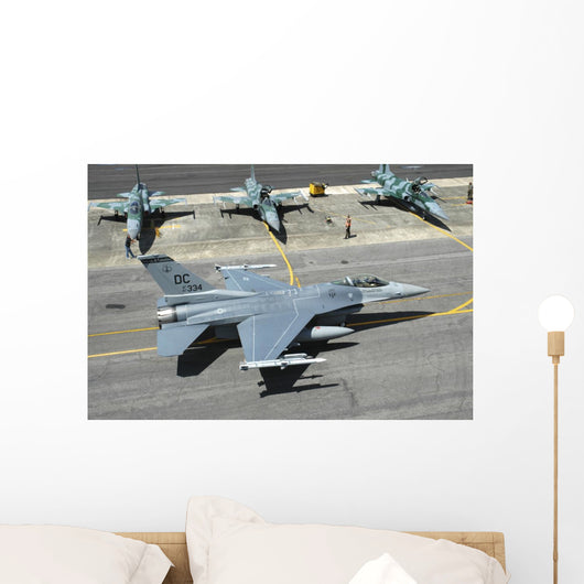 Us Air Force F-16c Right Top Wall Decal