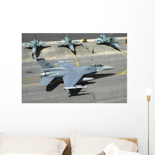Us Air Force F-16c Right Top Wall Decal