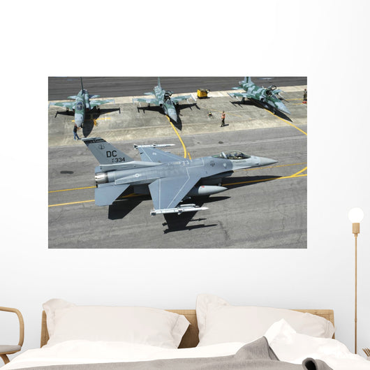 Us Air Force F-16c Right Top Wall Decal