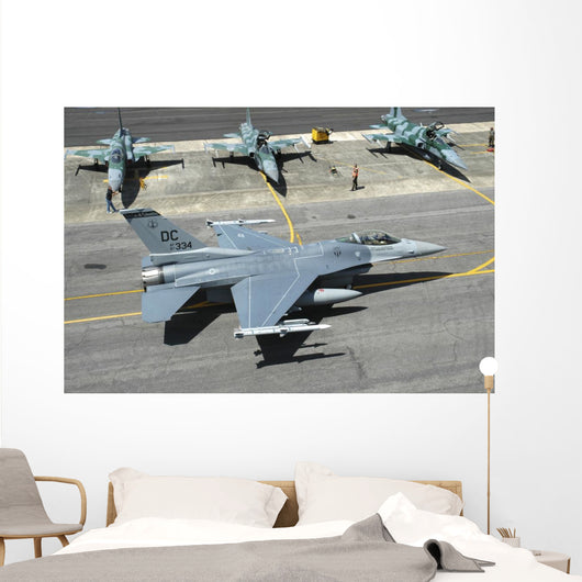Us Air Force F-16c Right Top Wall Decal