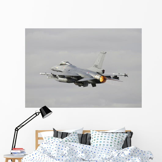 Dutch Air Force F-16am In-Flight Wall Decal