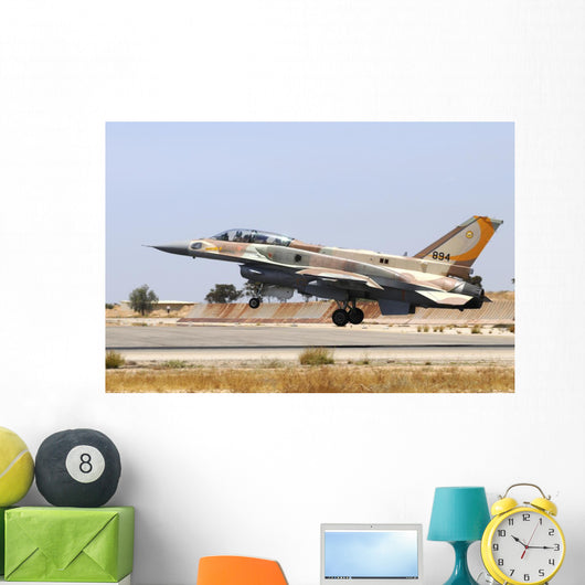 Israeli Air Force F-16i Taking Off Wall Decal