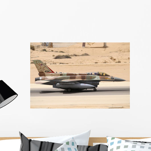 Israeli Air Force F-16i Grounded Wall Decal