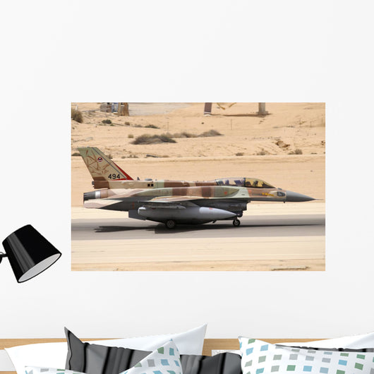 Israeli Air Force F-16i Grounded Wall Decal