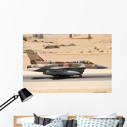 Israeli Air Force F-16i Grounded Wall Decal
