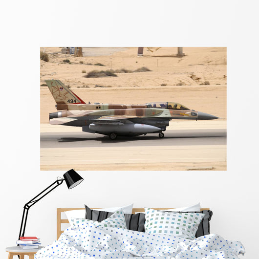 Israeli Air Force F-16i Grounded Wall Decal