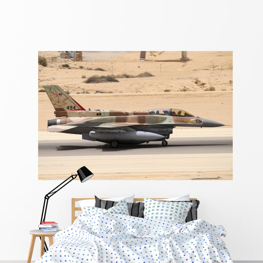 Israeli Air Force F-16i Grounded Wall Decal